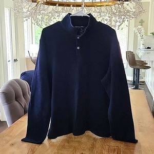 Men's Long Sleeve, Vintage Blue, 4 button shirt.  Large
